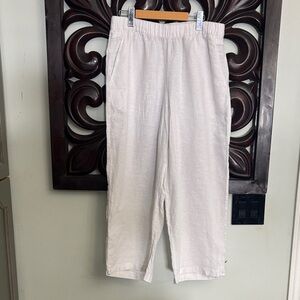 Cynthia Rowley White Linen Pants